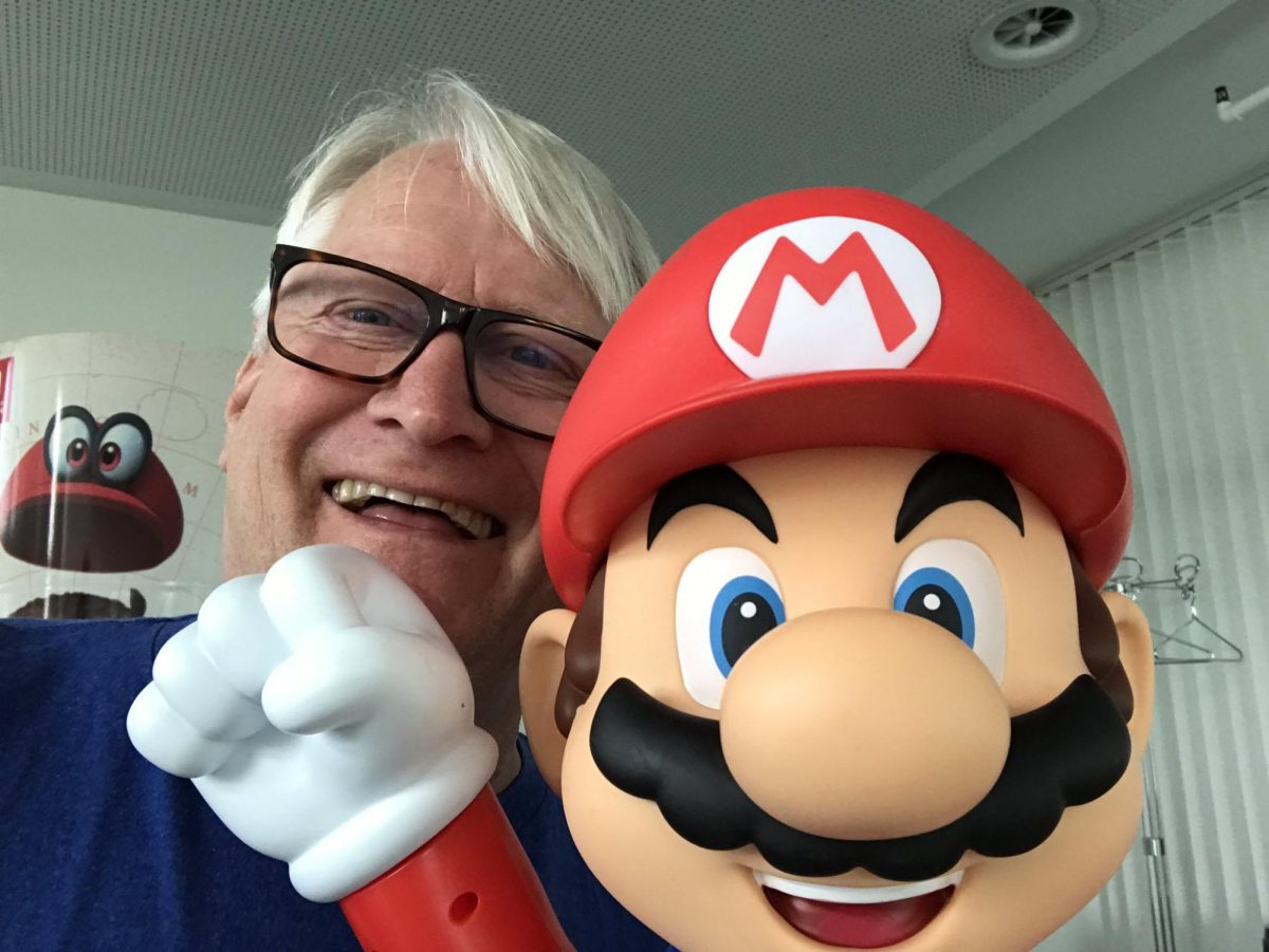Voice of Super Mario Character Charles Martinet. 
Credit: Charles Martinets twitter.