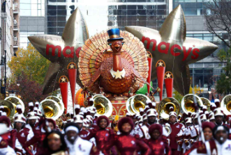 The Thanksgiving Turkey balloon at the 98th Macy’s Thanksgiving Day Parade 
LAMPARSKI/WIREIMAGE
Entertainment Weekly
