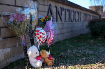 Memorial for victim in Antioch High School Shooting.