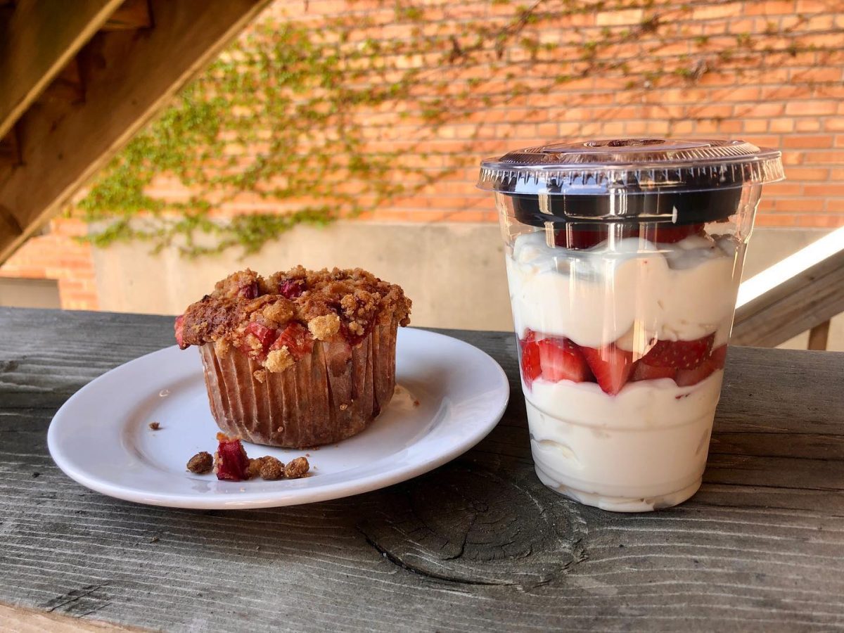 Fan favorites like muffins, parfaits, fruit, and iced coffee remain on the menu.