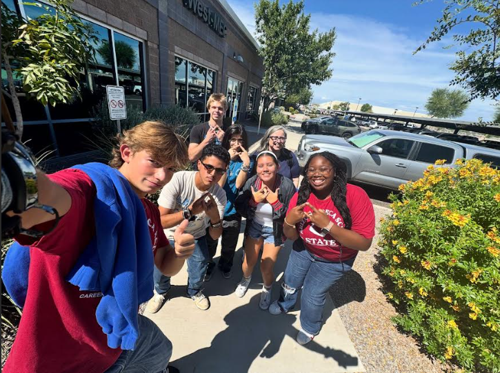 Photo of DECA members at WestMec