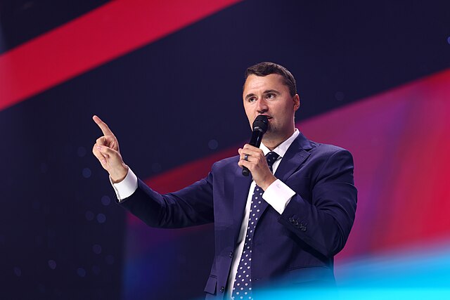 Charlie Kirk at the Tampa Convention Center in Tampa, Florida. Photo from Wikimedia Commons.