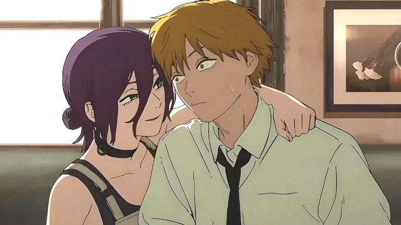 Reze And Denji in a Cafe, screenshot taken from the film by Kale Burkett Crist. 