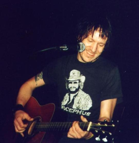 Elliott Smith performing at the Henry Fonda Theatre in Los Angeles, California. Picture