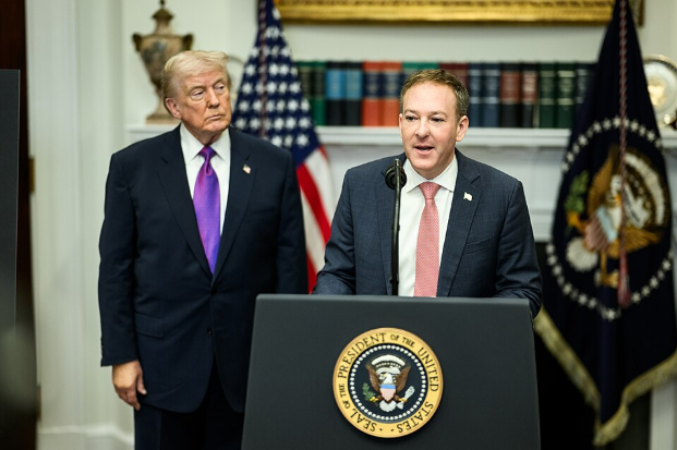 President Donald Trump (left) and EPA Administrator Lee Zeldin (right) eliminated the 2009 Environmental Protection Agency endangerment finding. Feb 12, 2026. (Official White House Photo by Daniel Torok)

https://commons.wikimedia.org/wiki/File:President_Donald_Trump_and_EPA_Administrator_Lee_Zeldin_make_an_announcement_rescinding_the_2009_Environmental_Protection_Agency_endangerment_finding_(55093825369).jpg
